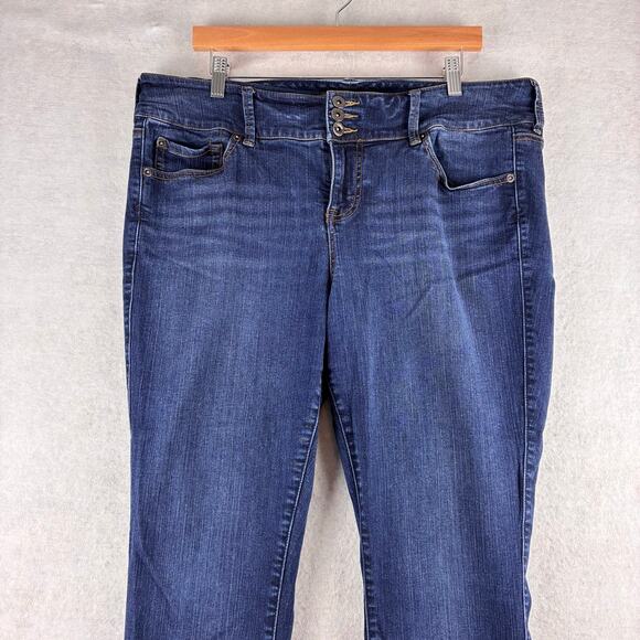 Torrid Jegging Jeans Women's 18R Plus Size Dark Wash Fading Casual Tummy Control - Picture 11 of 13